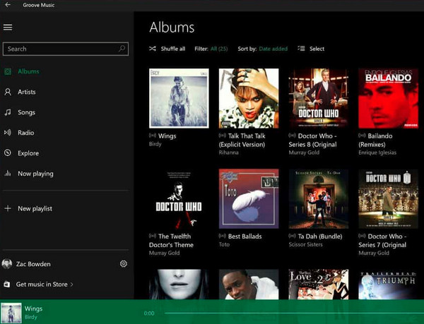 Groove Music Player