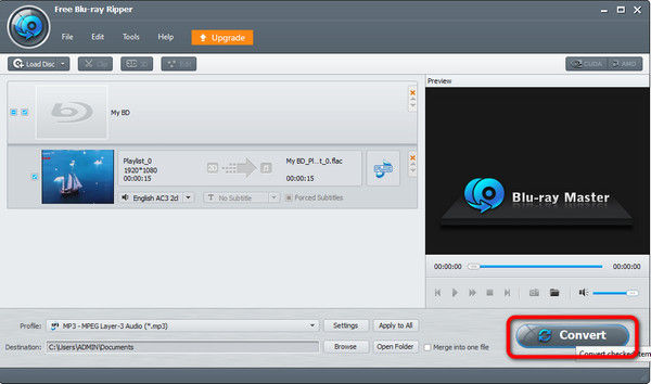 Blu-ray MP3 Finalini Dönüştür