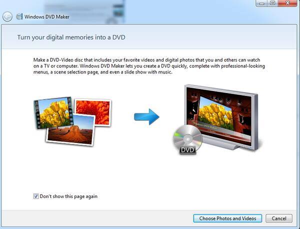 Windows DVD maker