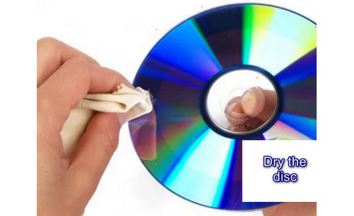 Vysušte disk Blu-ray