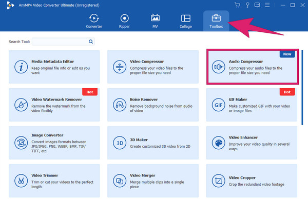 Auswahl des Windows-Audiokompressors