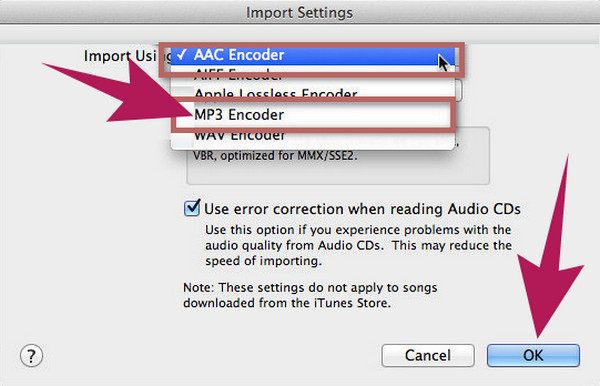 Audio-omzetter iTunes comprimeren