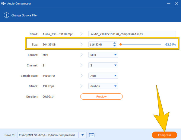 Fichier de compression du compresseur