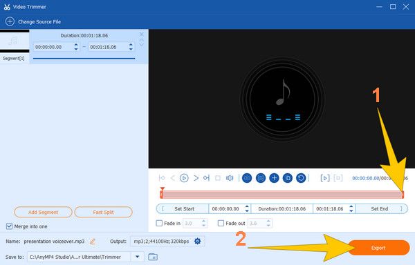 Düzeltici Trim MP3 Dosyası