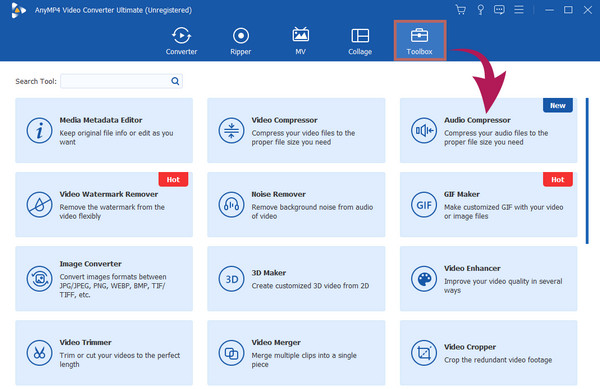 Video Converter Vyberte možnost Kompresor