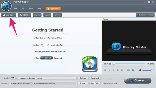 Ingyenes DVD Ripper Load DVD