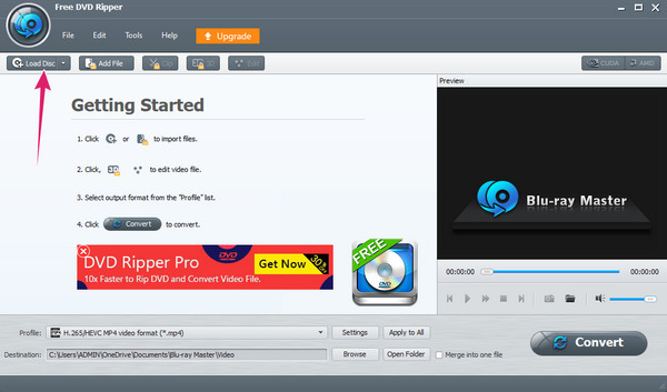 DVD Ripper Load DVD