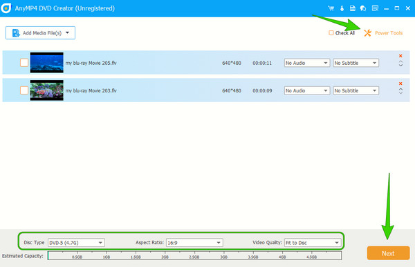 Mejor configuración de creador de DVD