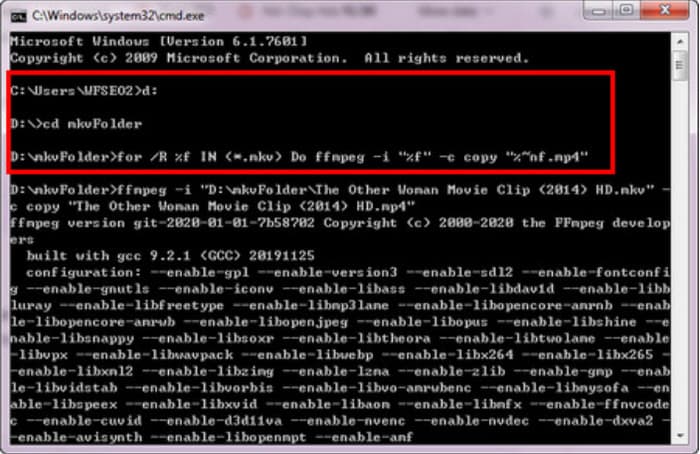 Conversor FFmpeg MKV para MP3