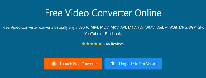 Conversor de vídeo gratuito online, lançamento do conversor gratuito