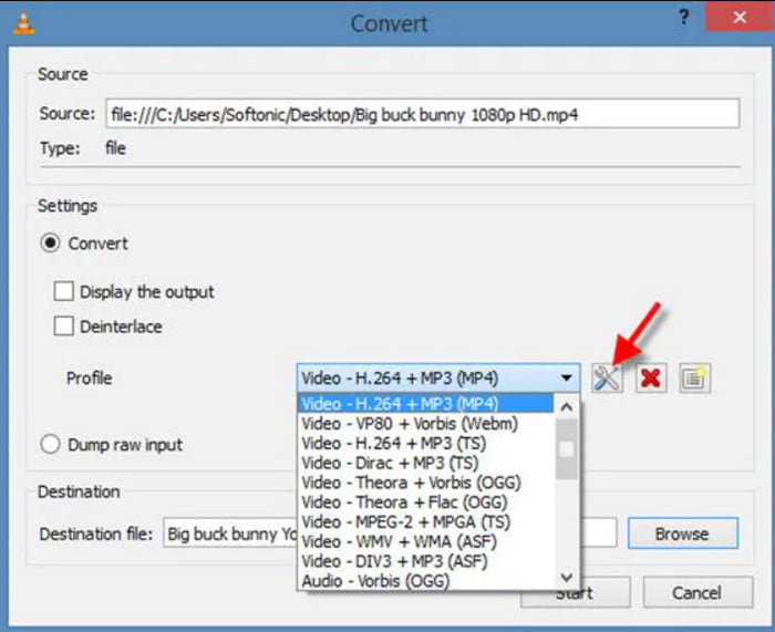 VLC Media Player Konvertera MKV MP3