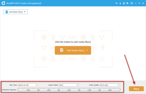 Configuración de DVD AnyMP4