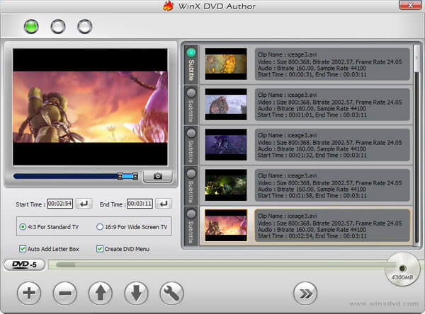 Autore DVD WinX