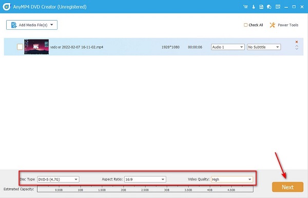 Configurar ajustes AnyMP4