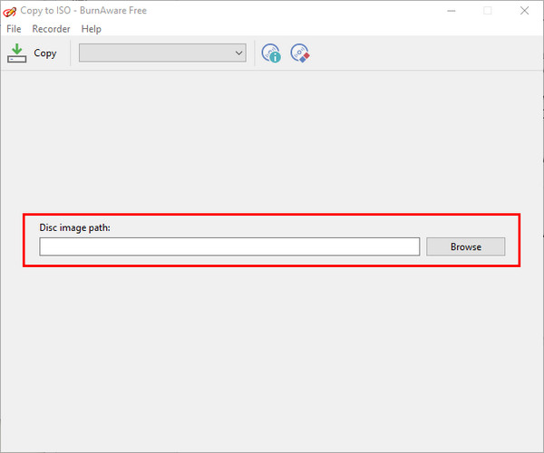 Burnaware Browse Output Path