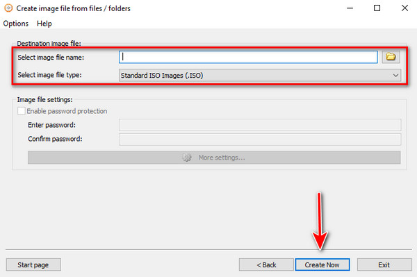 Crear ISO desde la carpeta AnyBurn