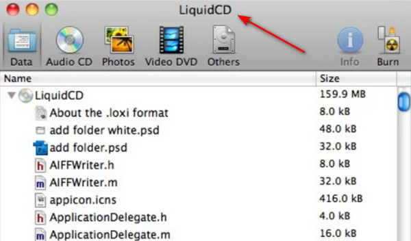 Interface CD liquide