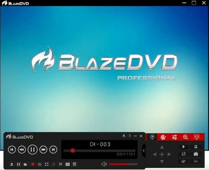 Interface DVD Blaze