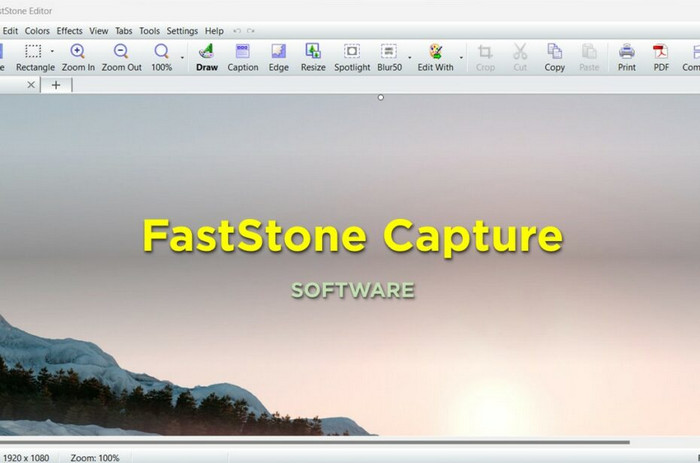 FastStone Capture Essential Görüntü Düzenleyicisi