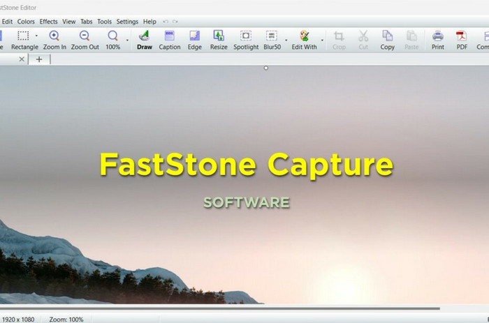 Editor de imagens essenciais do FastStone Capture