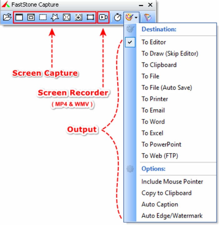 FastStone Capture Perfect Screenshot Modes