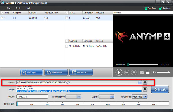 Upload Folder AnyMP4