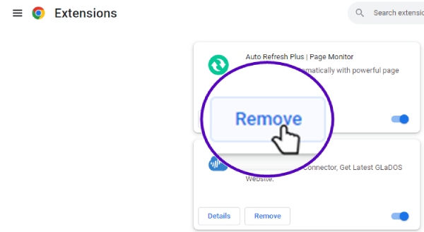 Disable Extension Google Drive