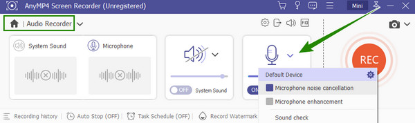 Audio Rec Display Mik