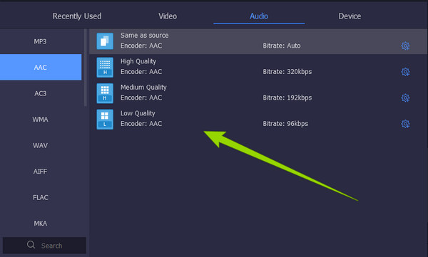 Ultimate Convert Output Selection