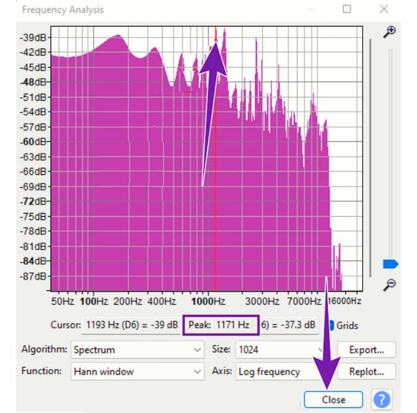 Audacity Analyse