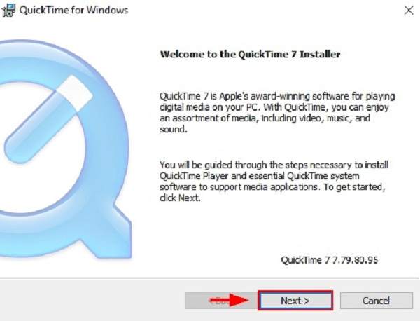 Installa QuickTime