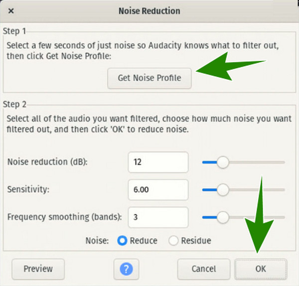 VCU Toolbox Check Noise Removal