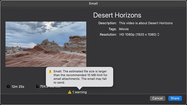 Sdílejte iMovie