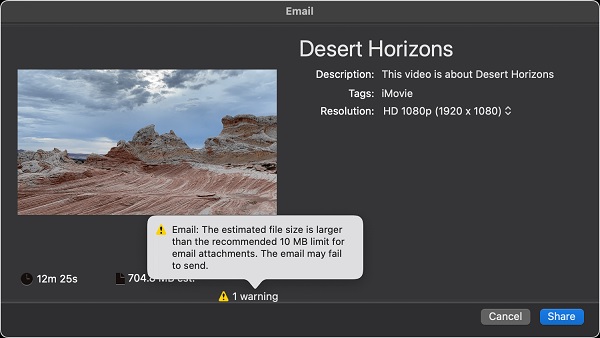 Share iMovie