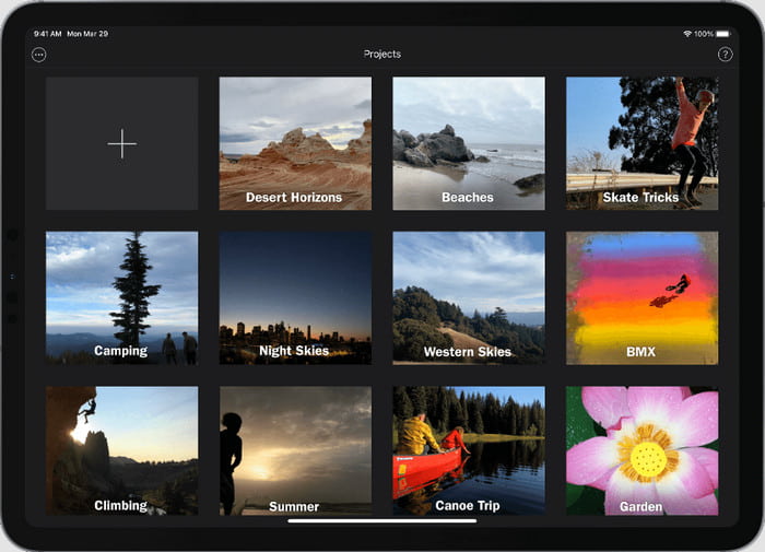 iMovie Mac Skapa nytt projekt Ladda upp rippade filer