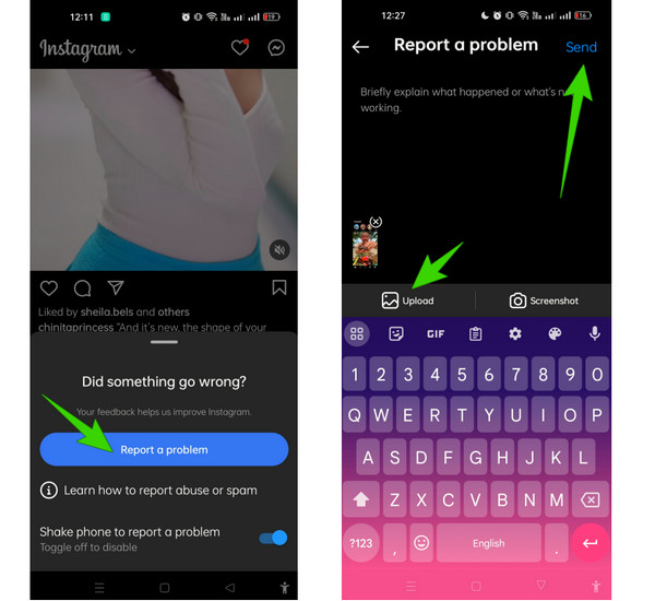 Instagram Report Problem