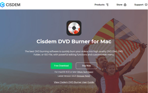 Interfaz de Mac de la grabadora de DVD Cisdem