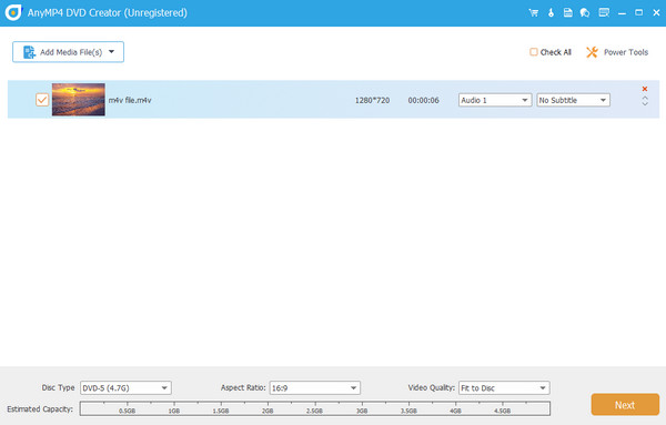 DVD Creator Polta M4V DVD:lle