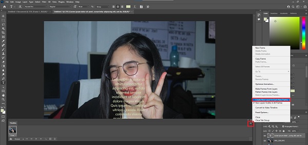 Photoshop делает рамки из слоев