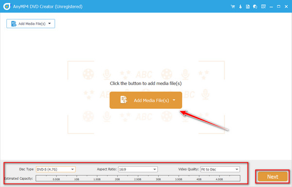 AnyMP4 Edit DVD Settings