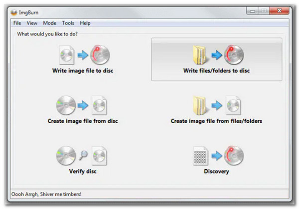 Imgburn Skriv filmapper til disk