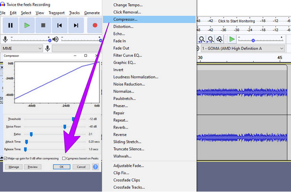 Audacity Compresser MP3