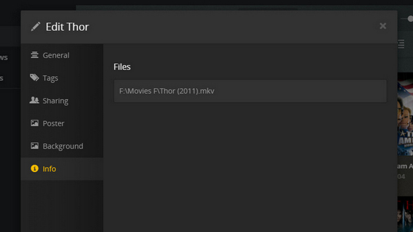 Plex MKV Renommer le fichier MKV