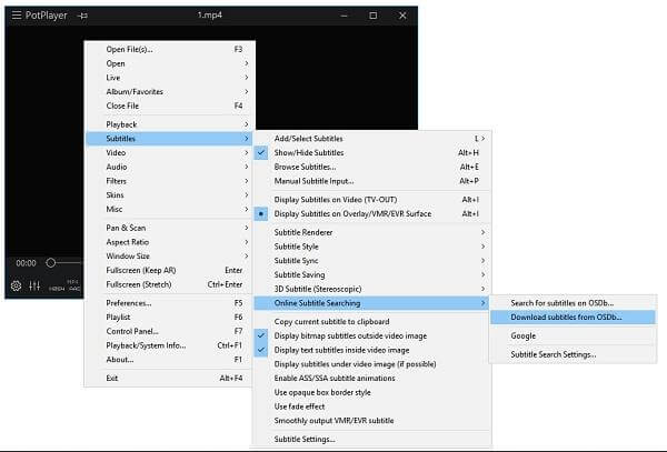 Potplayer download subtitles
