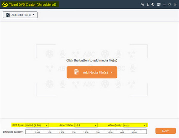 Interface du programme Tipard