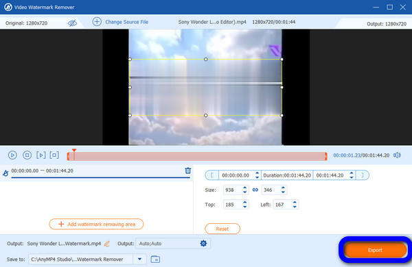 Export without iSkysoft Logo