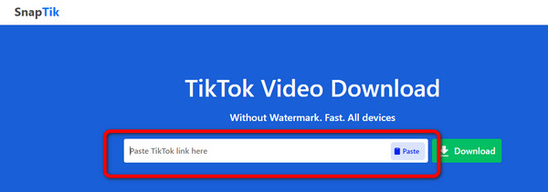 Copiar e colar vídeo do TikTok