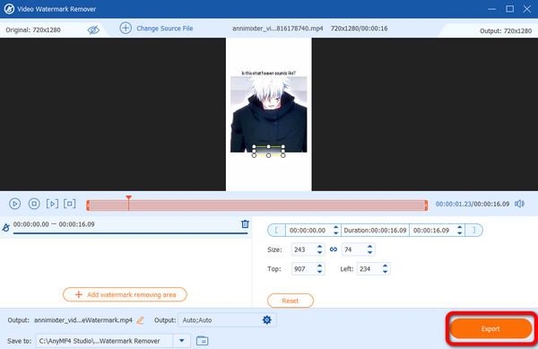 Export Video Instagram Save