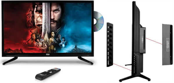 Premium flatscreen-tv met dvd-speler