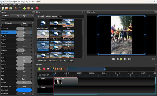 Otevřete Shot Video Editor